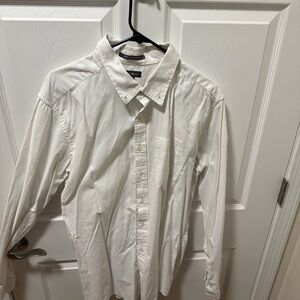 Eddie Bauer White Casual Button Down Shirt